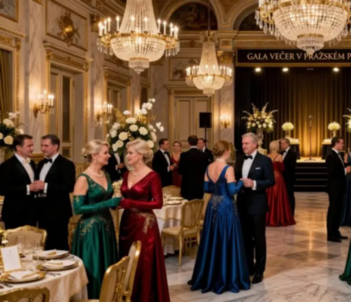 Luxusní gala večeře s kasinovým programem pro mezinárodní klientelu